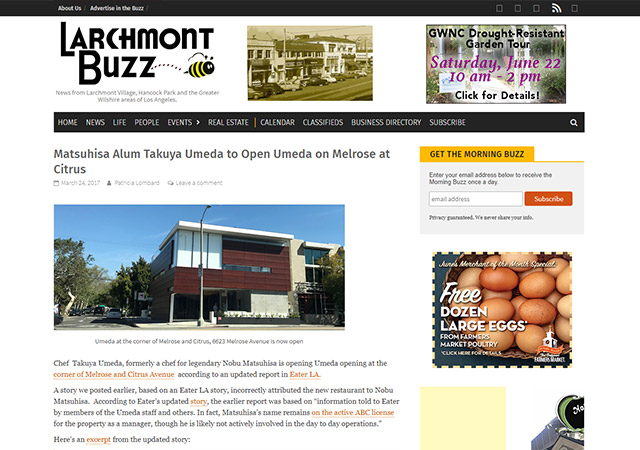 LARCHMONT BUZZ